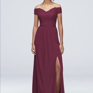 Bridesmaid dress size 4 wine
